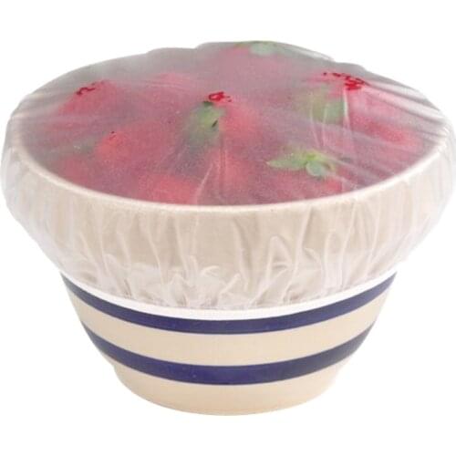 Elastic Food Storage Covers Plastic Wrap Colorful Bowl Cover Dish Plate pe Transparent disposable Covers