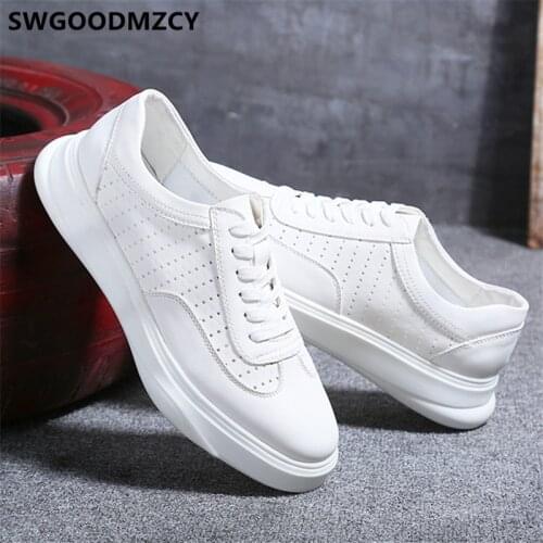 Leather Shoes Men White Sneakers Men Shoes Luxury Brand Sports Shoes For Male Zapatos De Hombre Chaussure Homme Erkek Ayakkabi