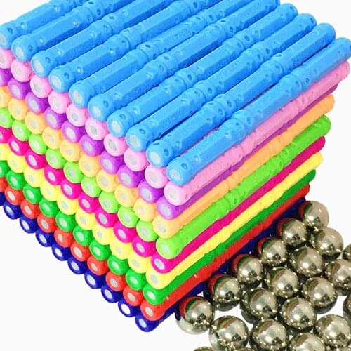 DIY Creative Designer Magnetic Sticks Metal Balls Magnetic Building Blocks Construction Set Educational Toys for Children Gifts