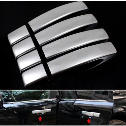 BBQ@FUKA Fit For 2010-2013 Land Rover LR4 Discovery 4 Chrome Exterior Side Door Handle Cover Trim 8Pcs