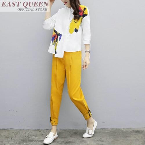 2018 new arrival clothing for women two piece set top and pants womens 2 piece sets 2018 casual loose female sets FF319 A