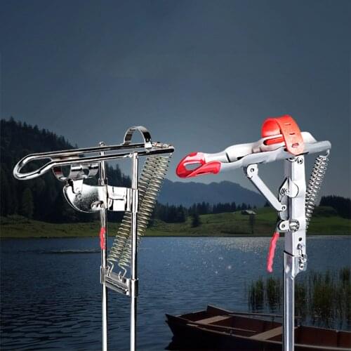 NEW Foldable Fishing Rod Holder Spring Automatic Full Stainless Steel Adjustable Sensitivity Fishing Accessories Bracket Tackle