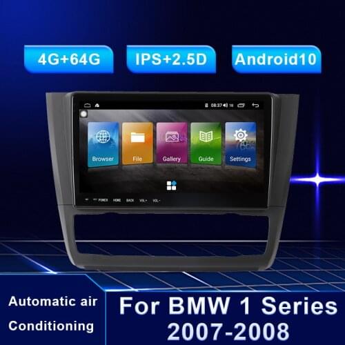 Oonaite 9 inch Android 10 car GPS Navigation Radio Multimedia Player Intelligent HD Audio Video DVD For BMW 1 Series 07-08