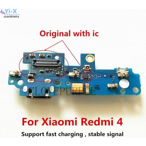 Original USB Charging Port Board Flex Cable For Xiaomi Redmi 4 Dock Charge Connector Spare Parts