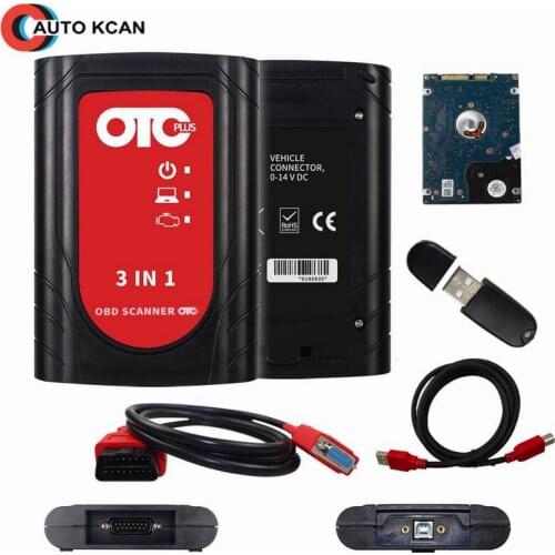 OTC Plus 3 in 1 V14.10.028 Diagnostic Tools Car Tool Tester OBDScanner GTS With HDD Support Multiple Languages