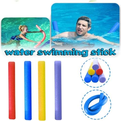 4PCS Swimming Floating Foam Sticks Swim Pool Noodle Water Swimming Foam Stick Helps Buoyancy Surface Rod Water Toy Foam Rod