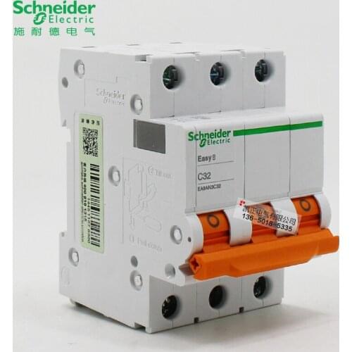 Genuine Schneider Circuit Breaker E9 Air Switch 3P 6A 10A 16A 20A 25A 32A 40A 50A 63A