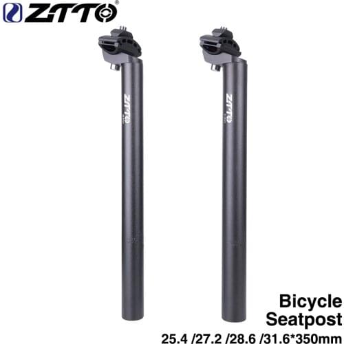 ZTTO Bicycle Aluminum alloy seat post seatpost 25.4 27.2 28.6 31.6 350mm for Road Mountain bike MTB fixed gear Bicycle parts