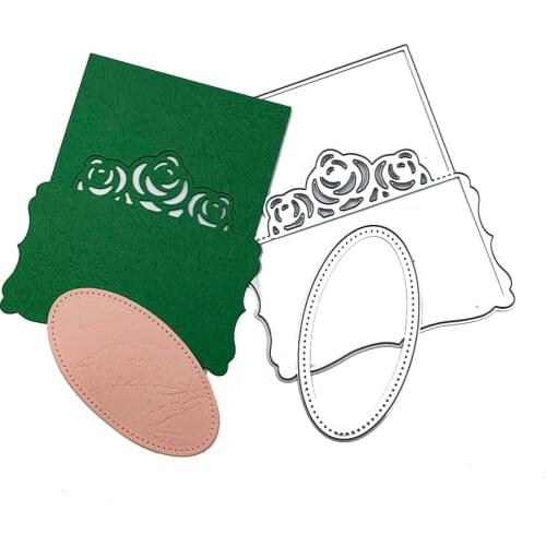 Rose Envelope Metal Cutting Dies Cut Mold Scrapbook Album Paper Card Making Embossing Folder Stamping Stencil Template Die Cuts