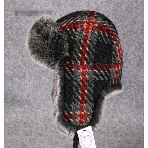 Super warm!Autumn winter men women Korean style trend lei feng cap winter skiing cap ear flight winter cotton knit hat TB3725