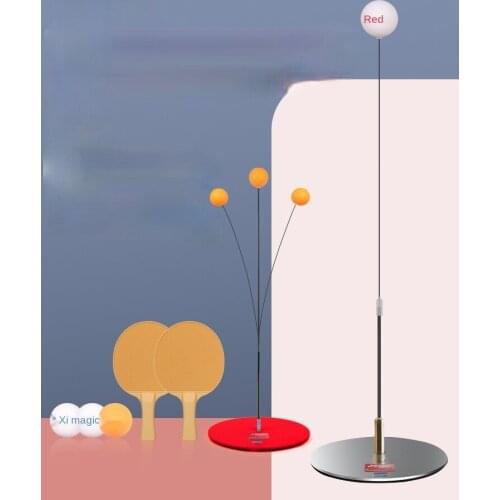 Zq Table Tennis Trainer Childrens Toy Racket Elastic Flexible Shaft Self-Training Artifact Home Indoor Table Tennis Ball