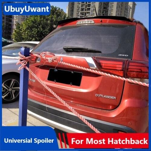 UBUYWANT For Mitsubishi Outlander 2016-2020 Rear Roof Lip Spoiler Car Tail Wing Universal Spoiler For BMW F20 VW MK5 MK4 MK6 GTI