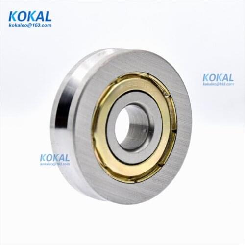 [V1035-9]1pcs/LotNon-Standand high quality V groove V6000ZZ Ball Bearings V/U Groove Pulley Used In Rail Track 6000VV 10X35X9mm