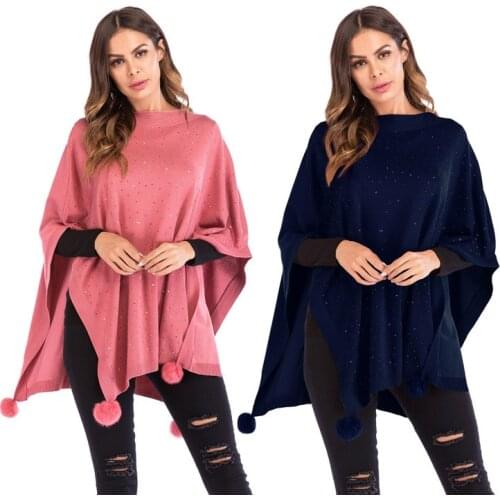 Neatie Kiddie Solid Spring Autumn Women Cloak Cape Three Quarter Batwing Sleeve Fashion Casual Ponchos and capes Femme