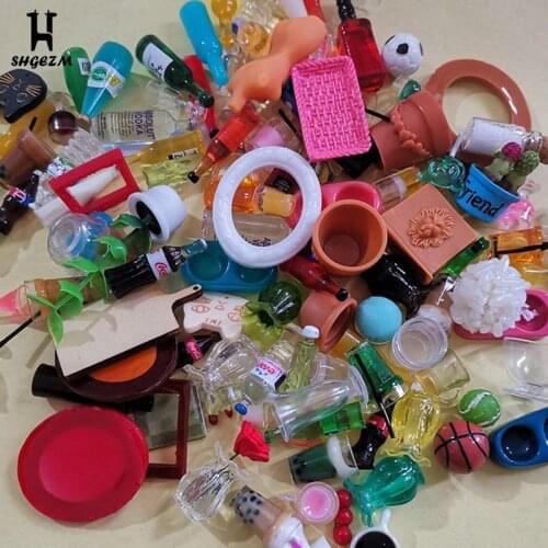 10pcs 1:12 Dollhouse Miniature Accessories Blind Bags Dollhouse Model Toys Gift Soldier Finished Product 1/6 3 Years Old PVC