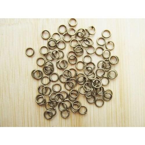 4000pcs 5mmx0.7mm Silver tone/Antique Bronze Jump Ring Fastener Clasp Ends Connector Charm/Finding,DIY Accessory Jewelry Making