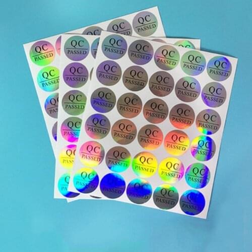 50PCS/Sheet Inspection Qualified Self-adhesive Label Sticker Inspection Sticker Round Quality Inspection Product Qualified