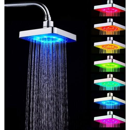 7 Colors LED Romantic Light Water Bath Home Bathroom Shower Head