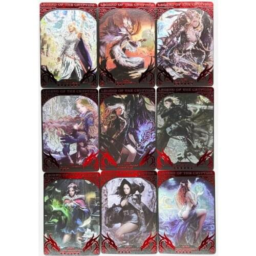 9pcs/set Legend of Cryptids Laser Bronzing No.2 Toys Hobbies Hobby Collectibles Game Collection Anime Cards