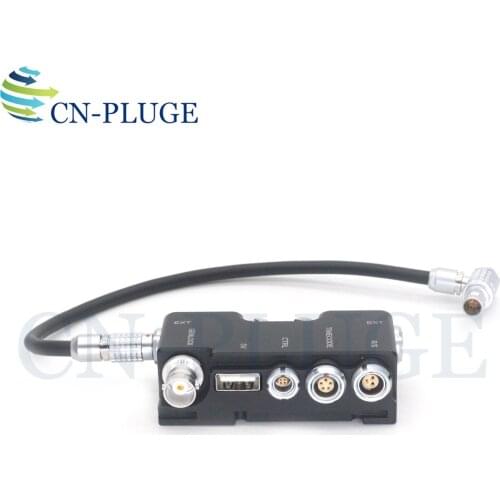 B-Box RED KMODO Multi-function box EXT9-pin splitter-R/S (3pin Fischer)Time code(0B 5pin) CTRL (00B 4pin) 5V (USB) Genlock (BNC)