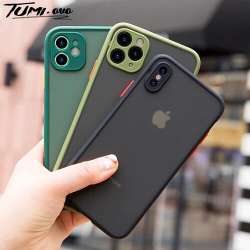 Camera Lens Protection Phone Case on For iPhone 11 Pro Max 6 6S 7 8 Plus XR XSMax X XS SE 2020 Candy Color Soft Back Cover Gift