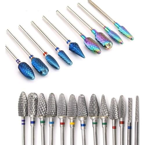 1pcs Milling Cutters For Manicure Carbide Nail Drill Bit Machine Dead Skin Remove Burr Nail Art Tools Accessories