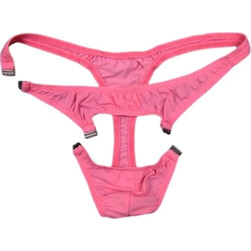 Mens sexy underwear thong Mens Thongs and G Strings low rise hollow transparent Men Funny Underwear