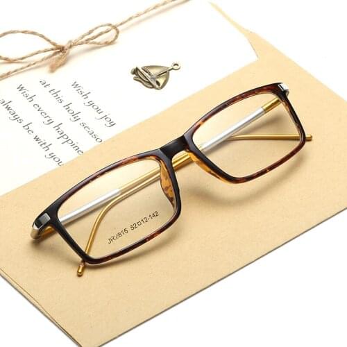 Laura Fairy New Fashion Men Eyeglass Optical Frame High Quality PC Metal Patchwork Mens Glasses Frames Optical
