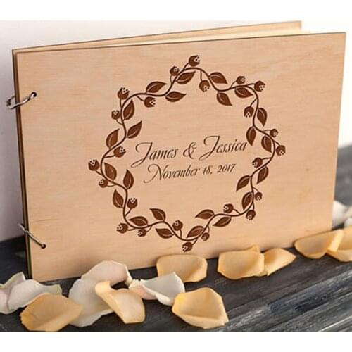 Personalized-Wood-Wedding-Book-Photo-Wedding-Guest-Book-Photo-Guestbook-Calligraphy-Guest-book-Custom-Wedding-Album