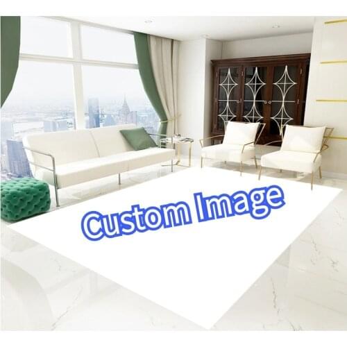 Custom Logo Print Anti Slip Carpet Large Bedroom Decor Floor Mat for Living Room DLY with Your Image Carpet Hallway Area Rugs