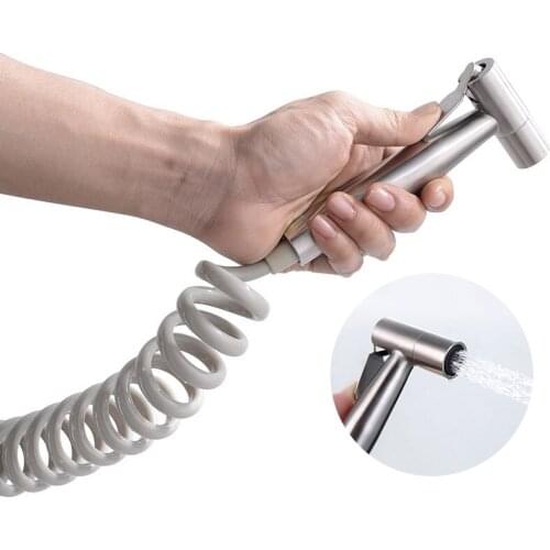 Stainless Steel Toilet Handheld Shattaf Bidet Sprayer Shower Set Bathroom Shower Head Hygienic Bidet Sprayer Jet Self Cleaning