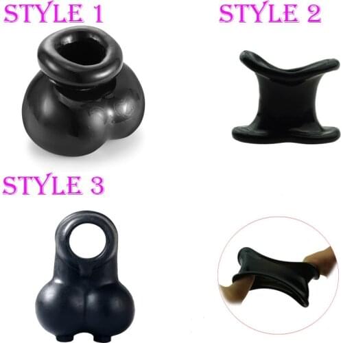 Silicone Penis Sleeve,Black Penis Lock Cock Ring Penis Ring Adjustable Tube Sex Toys For Men Ball Stretcher Scrotum Ring Condom