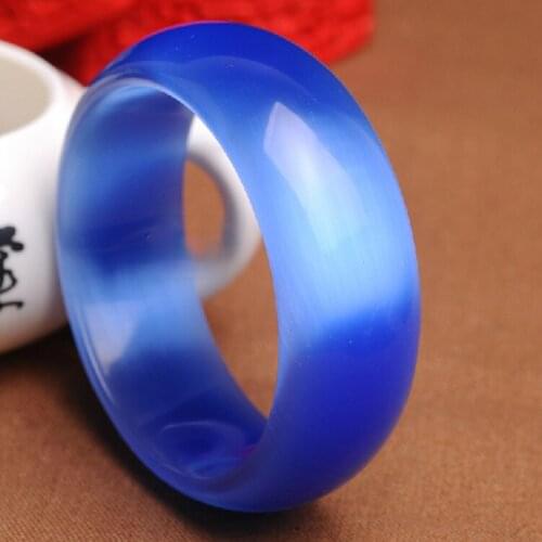 Blue Jade Bracelet Beads Jadite Bracelets Mens Jade Jewelry Round Bangle for Men Women Charm Jewelry Fashion Accessories