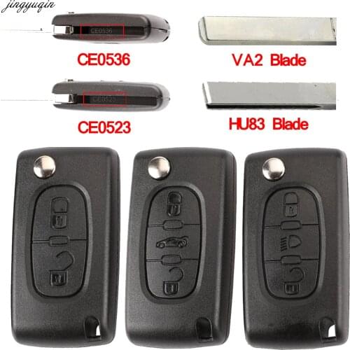 Flip Remote Car Key Shell Fob Case For Peugeot 307 308 407 408 807 Partner Citroen C3 C4 C5 C6 Xsara Picasso Berlingo 2/3 Button