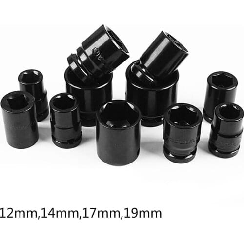 1/2" 12,14,17,19mm CR-V Metric Universal Socket Wrench Head Inner Hexagon Spanner Torque Wrench Sleeve Head Tools Set