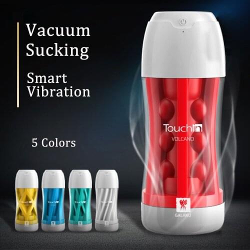 VETIRY Vibrator Male Masturbator 20 Speed Male Masturbation Cup Penis Pump Sucking Vacuum Cup Soft Real Pussy Sex Toys For Men