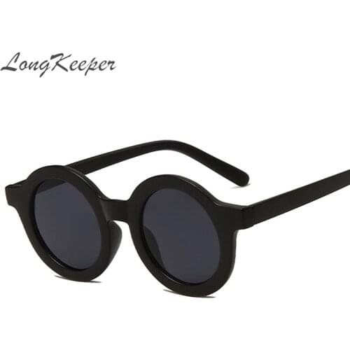 Vintage Black Leopard Round Sunglasses For Men Women 90s Style Sun Glasses Ladies Driving UV400 Summer Eyewear Oculos De Sol