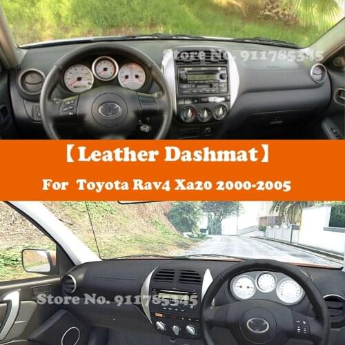Suede Leather Dashmat Accessories Car-Styling Dashboard Covers Pad Sunshade For Toyota Rav4 Xa20 MK2 2000 2001 2002 2003-2005