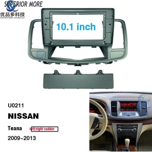 2 Din 10.1 inch Car Radio installation DVD GPS mp5 Plastic Fascia Panel frame for NISSAN Teana 2009~2013 Dash Mount Kit