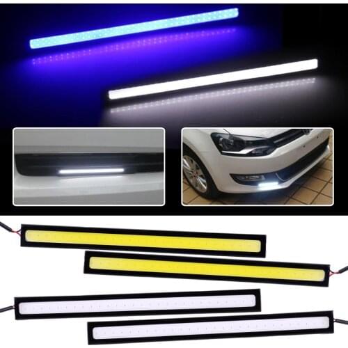 DWCX 2Pcs 12V Car Waterproof Super Bright COB LED Daytime Running Light DRL Fog Driving Lamp Fit For VW Golf Audi Honda Hyundai
