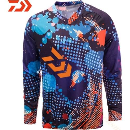 2020 DAIWA Men Ultrathin Long Sleeve Fishing Clothing Sunscreen Anti-uv Breathable Shirt Summer Fishing Coat Size XS-5XL Jacket