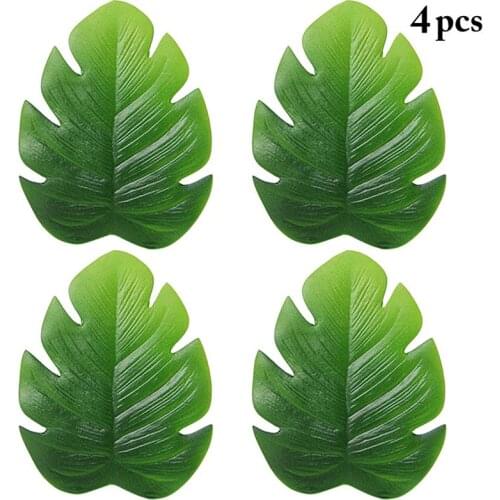 4PCS Creative Cup Mat Heat Resistant Leaf Design Drink Coaster Trivet Mat Hot Pad Hot Drink Holder Desktop Decoration