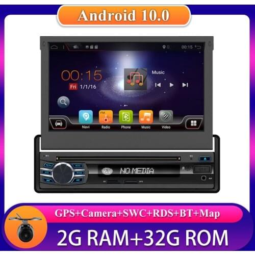 1din DVD Car Radio Android10.0 multimedia player Autoradio 2 Din 7'' Touch screen GPS WIFI Bluetooth FM auto audio player stereo