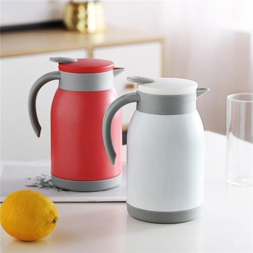 Large 304 Stainless Steel Thermal Bottle Coffee Carafe Double Wall Insulated Vacuum Flasks Thermos Jug Water Pot Travel Children