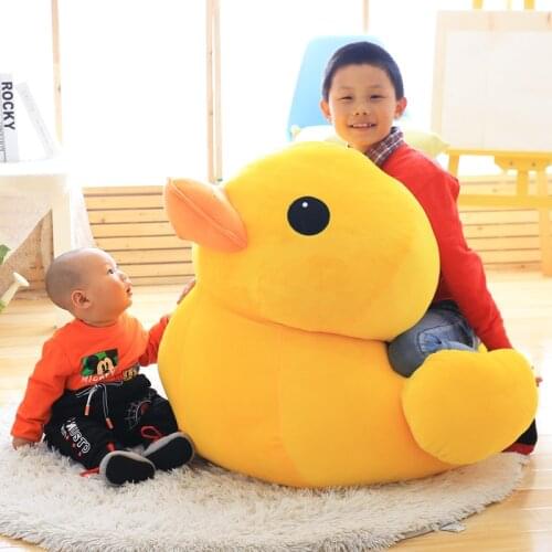 Boutique Plush Toys Big Yellow Duck Doll Cute Duck Pillow for Child Girl Baby Birthday Gift Decoration 80cm 100cm DY50759