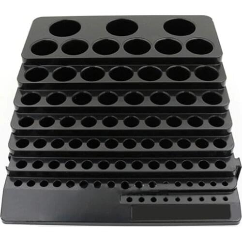Black Drill Bit Storage Box Milling Cutter Drill Finishing Holder Organizer Case High Quality and Brand New