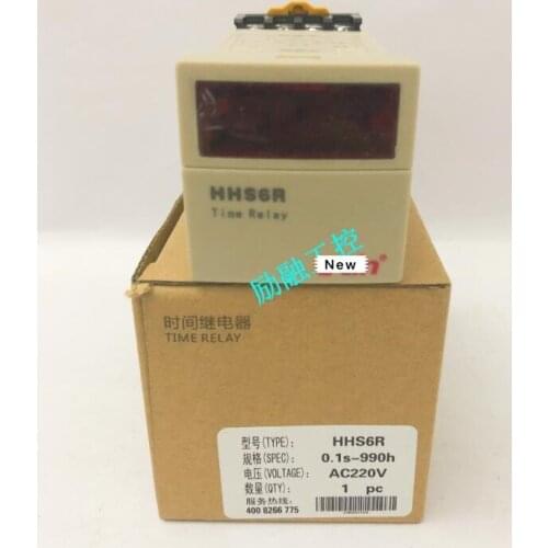 Digital time relay HHS6C-2 AC220 power delay with a group of instantaneous