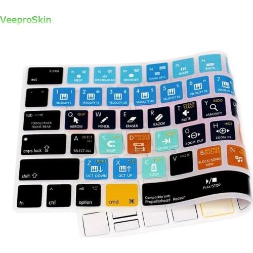 For Apple Magic Mla22B/A Shortcuts Hot Key English Keyboard Cover Silicone Keypad Skin Protective Film Propellerhead Reason