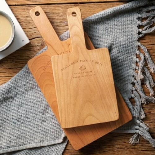 Cherry Bread Board Walnut Wood Chopping Block Kitchen Japan Mini Cutting Support Food Plate Serving Tray Toast Dessert Holder