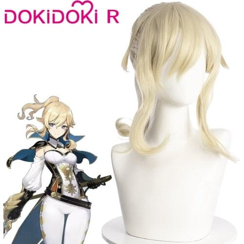 DokiDoki Game Genshin Impact Cosplay Halloween Jean cosplay Costume Wig Genshin Impact Jean Cosplay Hair